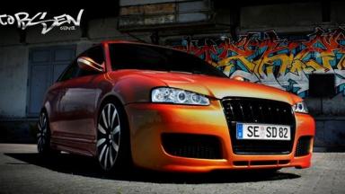 getuntes Auto mit Innen- und Außenansichten